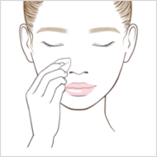 女性の顔イラスト